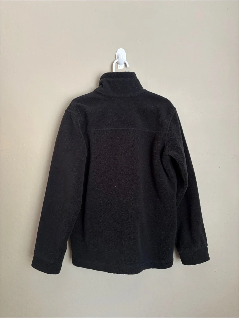 Columbia Black Kids Full-Zip Puffer-Style Fleece Jacket size small (8)